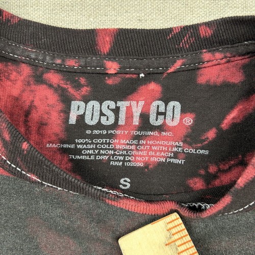 Post Malone Shirt Mens Small Tour Hollywood's Bleeding Live 2019 Tour Tie Dye - Picture 3 of 9