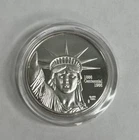 1986 MTB Statue of Liberty in Different Languages 1 oz .999 Silver Art Round