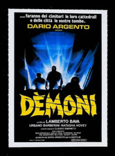 DEMONI DARIO ARGENTO  - LOCANDINA FILM CINEMA F.TO CARTOLINA 14,2 X 10 CM