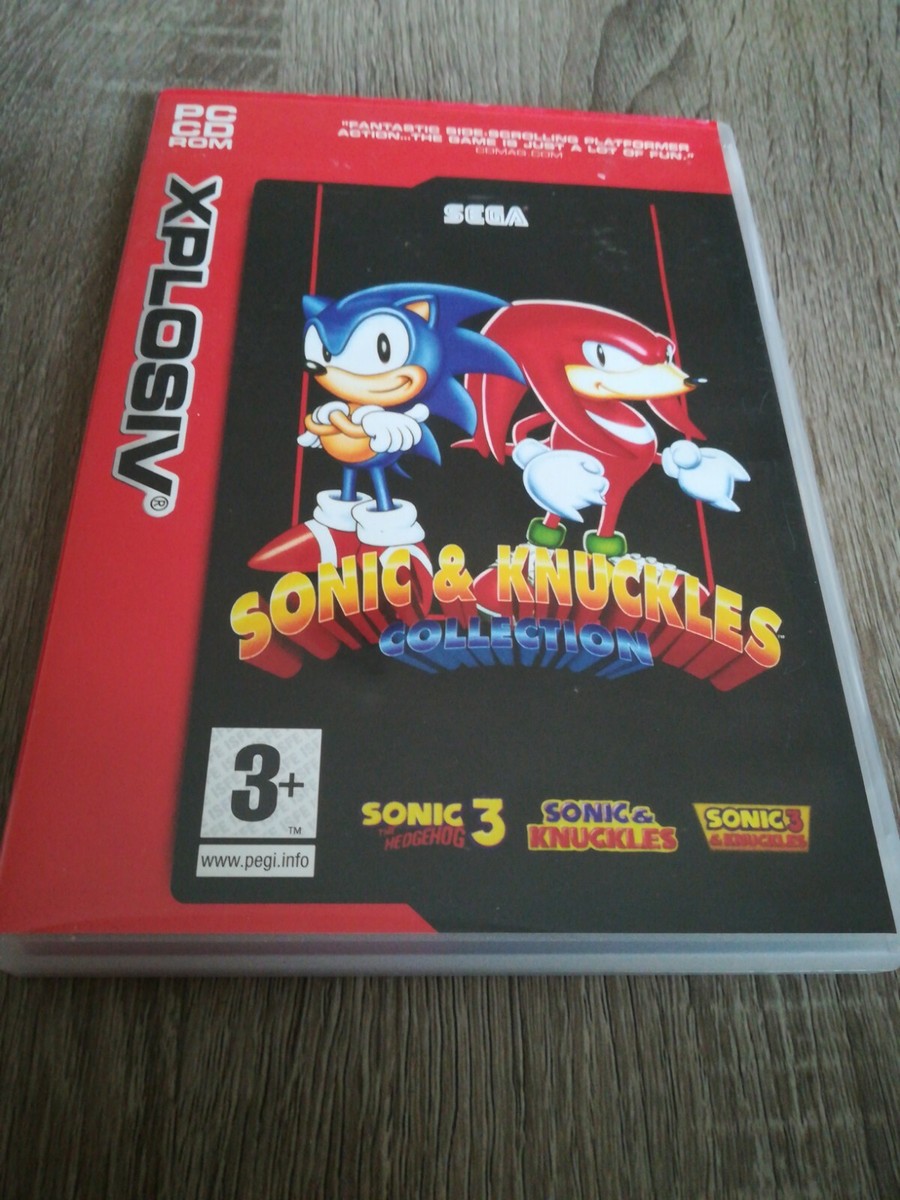 Sonic & Knuckles Sonic 3 Collection PC CD-ROM 3 Games In One vgc