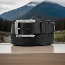 Justin BOMBER Belt Top Grain Leather Size 44 NWT Made In The USA  C11743