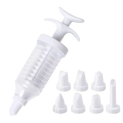 DOERDO Dessert Decorating Syringe Set - Cupcake Filling Injector With 7 Nozzles & 6 Scrapers, Icing Tools For Cake, Cookies - View #7