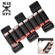 M48 OPS FOREARM SHOTGUN SHELL HOLDER 8 SHOT 3 ADJUSTABLE ARM STRAPS 8 INCH LONG