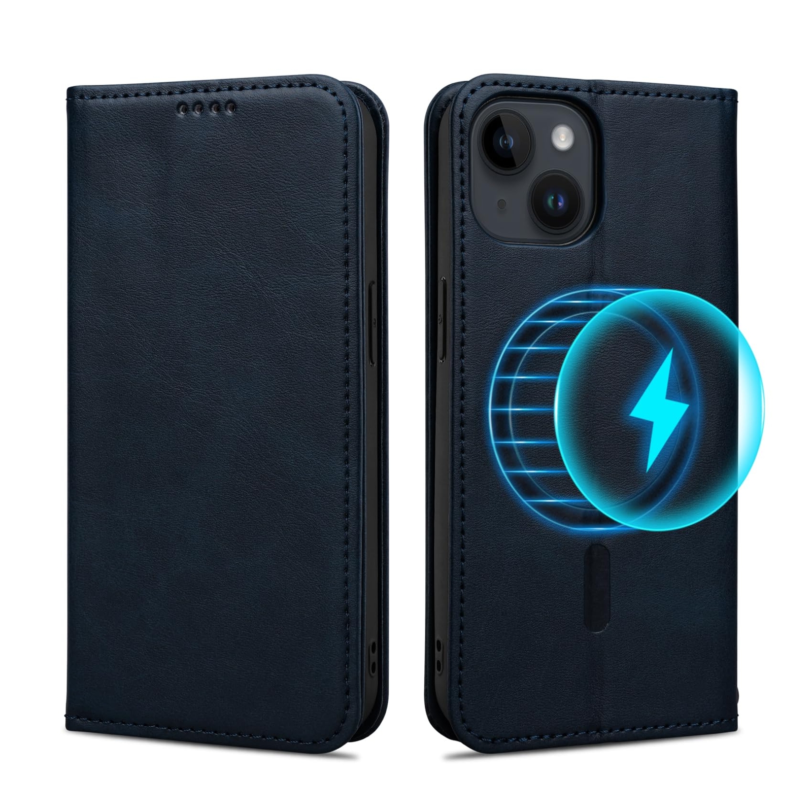 Rssviss for iphone 15 case notebook type MagSafe compatible for iphone15 ex 817-image