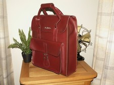 Dr. Martens rosso ciliegia GRANDE zaino zaino kiev borsa in pelle 18"x14" (160)
