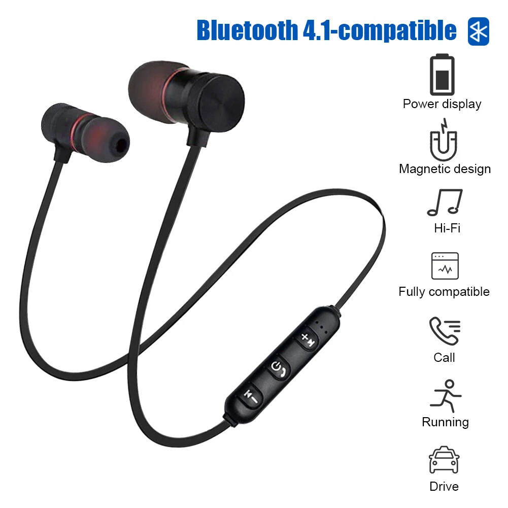 Bluetooth Wireless Neckband Sport Headset Headphones Headset For Gym  Running