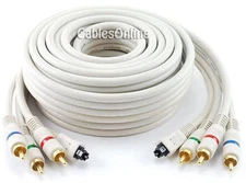 12ft. Python® Toslink Optical Audio & 3-RCA (RGB) Video Component Cable, AV-T612