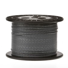 22 AWG Gauge Stranded Hook Up Wire Gray 1000 ft 0.0253" UL1007 300 Volts