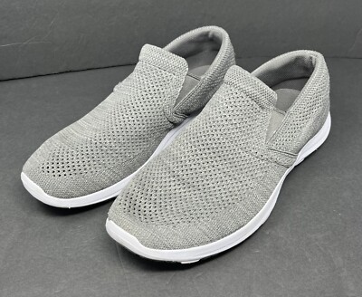 L.L. BEAN Ventilated Slip On Loafers Gray Mesh Comfort Shoes Mens Size 10M