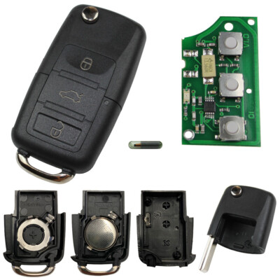Klapp Schlüssel 1J0959753DA Fernbedienung 434 MHz passend für VW Seat Skoda Golf