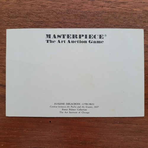 Masterpiece Art Auction Game Vintage 1976 Replacement Paintings Cards - Picture 15 of 53