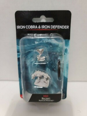 D&D Nolzur's Marvelous Miniatures Iron Cobra/Iron Defender Primed/Paint Wizkids
