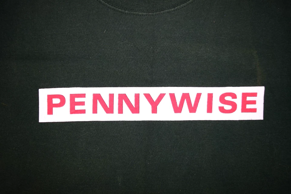 Camiseta Banda De Colección Años 90 Pennywise Logo Caja PW Payaso Bailando Camisa M/M Punk c.1994 Foto 4 de 4