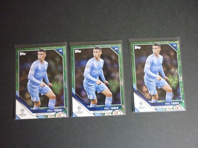Phil Foden 2021-22 Topps UEFA Champions League Jade edition #76 +