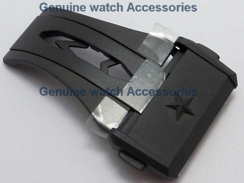 Zenith TITANIUM Deployment Clasp Buckle BLACK (22mm) BRAND NEW