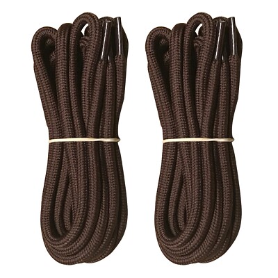 2Pair Heavy Duty Work Boot Laces Shoelaces for Hiking Boots Sneakers 24'' to 108''