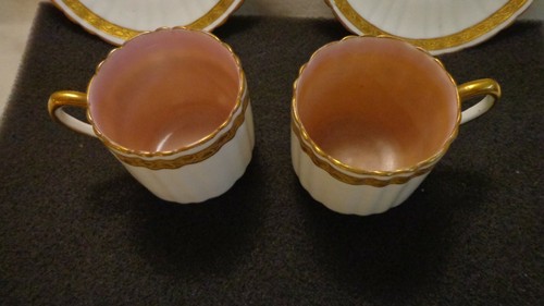 1886 H&CO HAVILAND & CO GOLD COFFEE TEA DEMITASSE CUP AND SAUCER COLLAMORE CHINA - Picture 9 of 12
