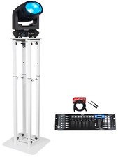 American DJ Focus Wash 400 RGBACL LED Moving Head Light DMX Control Stand Cables