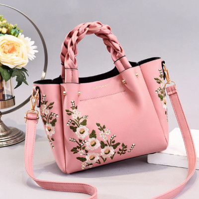 Handbag for Women  Shoulder Flower Lady Designer Handbags Embroidery