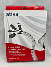 ATIVA Clear Tube CORD ORGANIZER 77.6 inch FAST SHIP 