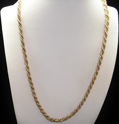 Sterling Silber schöne Seil Kette Halskette 18,0'' #FMC784