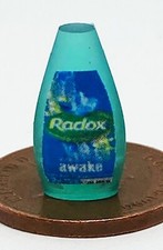 Casa de Muñecas Radox Gel de Ducha Botella Baño Escala 1:12 Miniatura Azul Tumdee