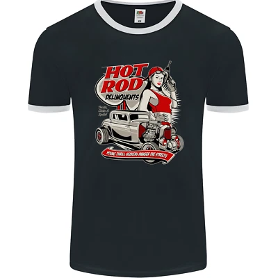 Hot Rod Delinquents Thrills Chills & Spills Herren Ringer Maglietta FotL - Bild 1 von 2