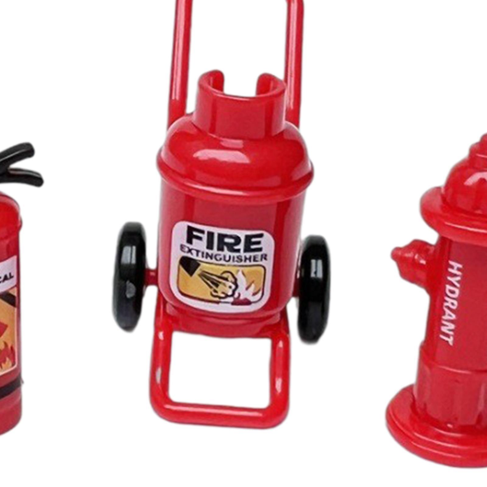 3x 112 Dollhouse Fire Accessories Simulated extinguisher Fire eBay