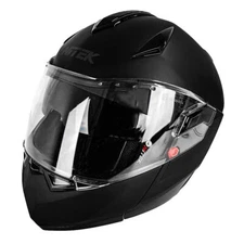 NiTEK N260 Modular Street Style Motorcycle Helmet Diamond Matte Black X-Small
