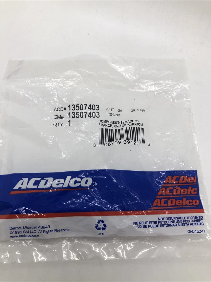 Kit de servicio de monitor de presión de neumáticos GM OE 13507403 Foto 3 de 4