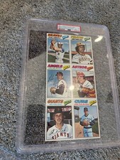 1977 Topps Dynamite Magazine Panel Nolan Ryan PSA 1 GRADED Master Set RARE