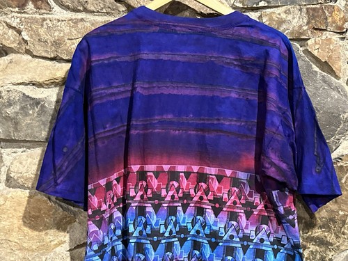 Vintage 80s Tee Shirt Abstract Single Stitch Art Tee New Old Stock Herren XL. RAR - Bild 11 von 14