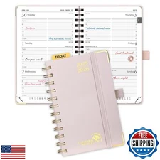 POPRUN Small Academic Planner 2025-2026 (Spiral Hardcover - 4''x 6.25''), Dai