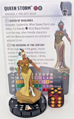 HeroClix Queen Storm 032 Marvel Black Panther Set New Rare