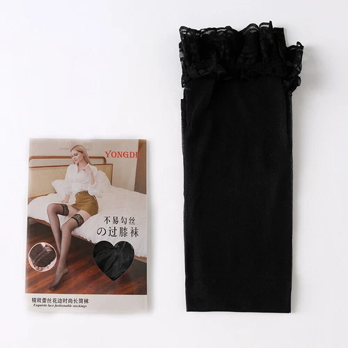 Womens Sheer Lace Top Stay Up Stockings Thigh High Pantyhose Hold-up Tights J1 - Picture 17 of 35