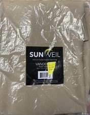 ✅ Cenefa de ventana plisada SunVeil Vanderbilt 50" x 18" natural,