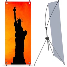 X Frame Banner Holder 24" x63" and 31½" x72" with Carrying Bag (Frame Only)