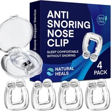 4PC SNORE STOPPER ANTI SNORE DEVICE - SILICONE MAGNETIC SNORE STOPPER WITH....B1