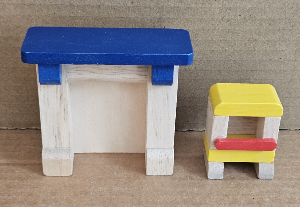 Ryan’s Room Wooden Dollhouse "Relaxing in Style" Living Room Furniture Set eBay