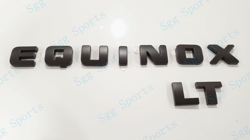 4PCS Matte Black Door Rear Equinox LT Letter Emblem OVERLAY Chevrolet Equinox - Foto 4 di 12