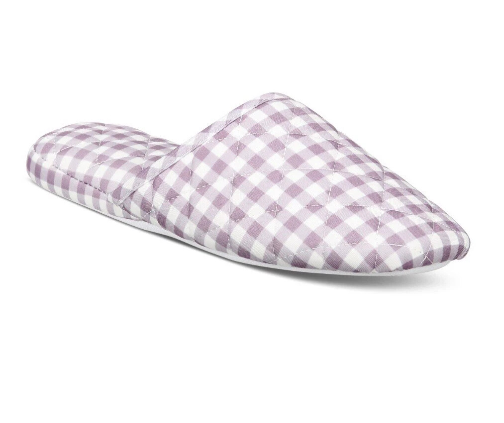 APL Charter Club Ciabatte Zoccoli Trapuntati Gingham Donna M 7 8 Viola Slip On