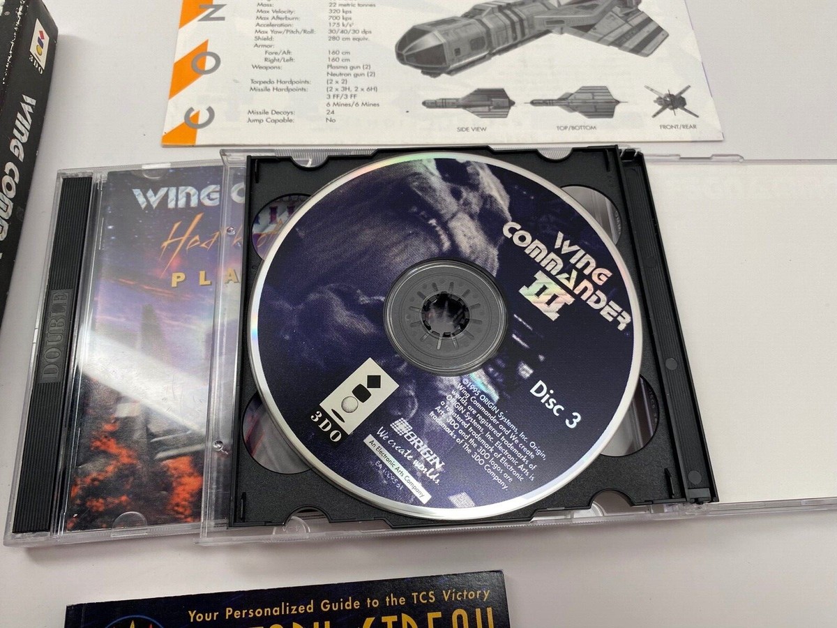 WING COMMANDER III Heart Of Tiger Panasonic 3DO Long Box | eBay