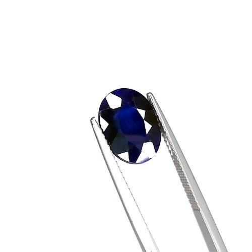 4.75 carats DARK BLUE SAPPHIRE OVAL VVS LOOSE GEMSTONE ovale saphir bleu - Picture 1 of 3