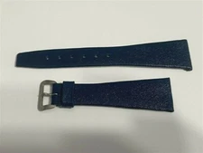 VINTAGE NOS 22X14 MM OLMA BLUE LEATHER STRAP