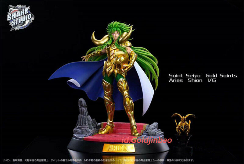 Saint Seiya Gold Saints Aries Shion Resin Model SHARK STUDIO Statue In  Stock