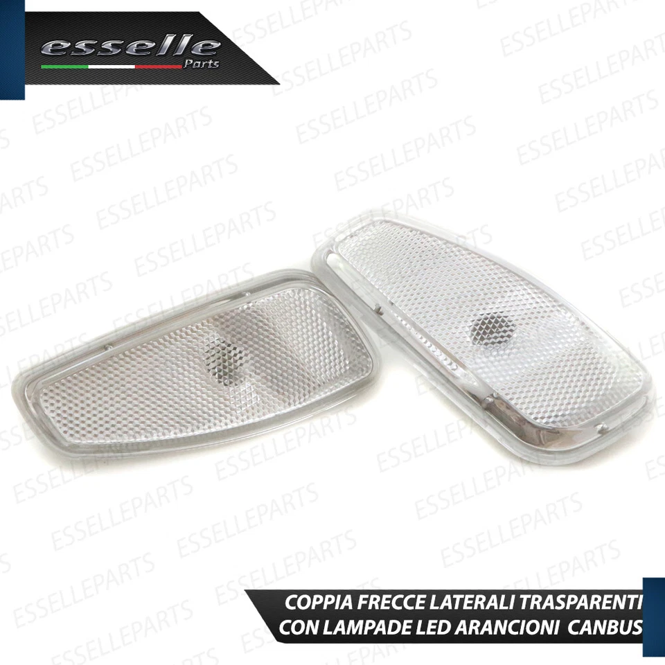 COPPIA FRECCE LATERALI A LED BIANCHE TRASPARENTE JEEP RENEGADE MY2019 CANBUS - Immagine 2 di 4