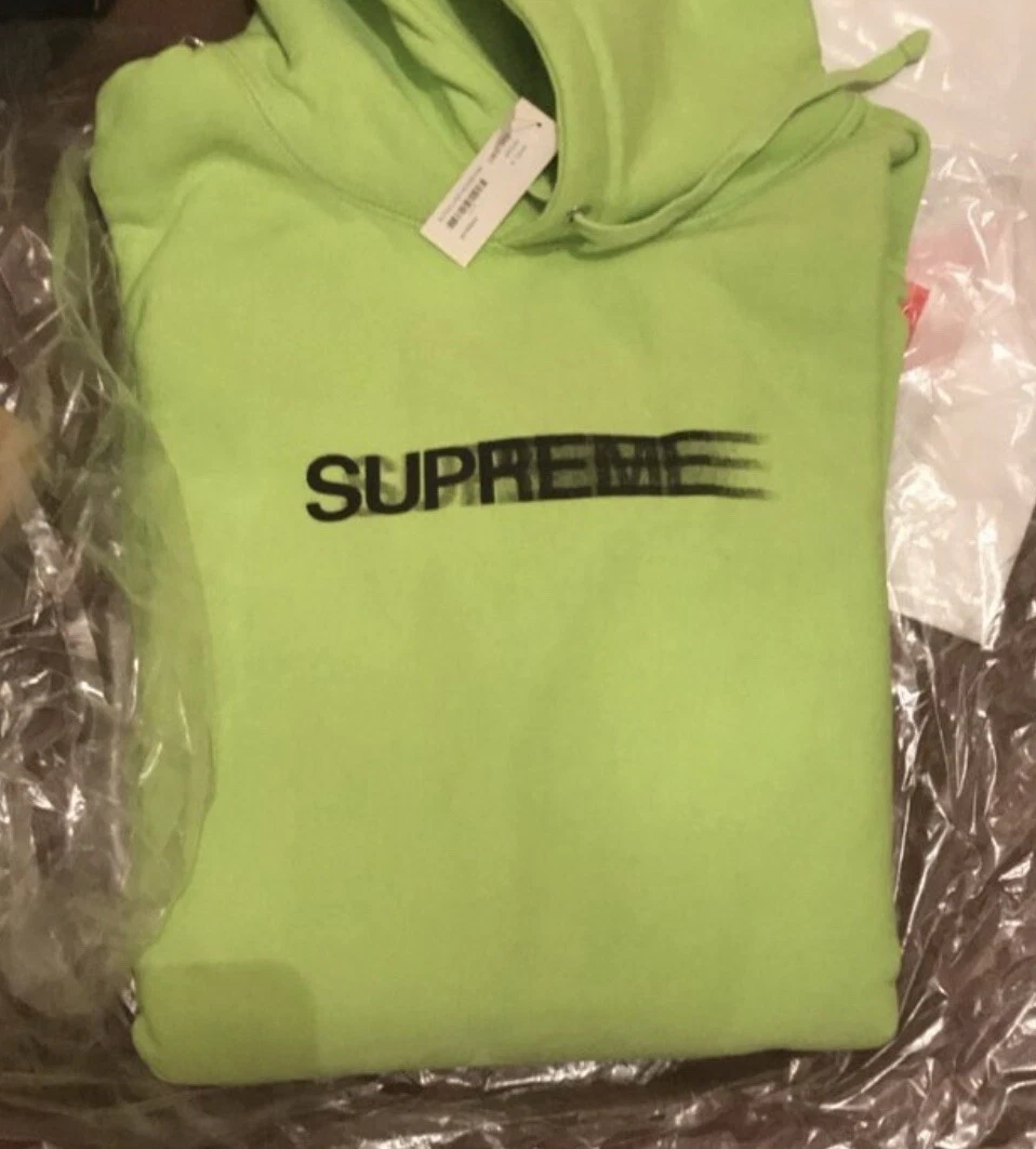 Sweat à capuche logo Supreme Motion acide moyen neuf avec étiquettes V V rare