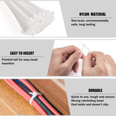 BGS Diy Assortimento Fascette Per Cavi | Bianche | 4,8 X 250 Mm | 50 | Leroy Merlin - Foto 7