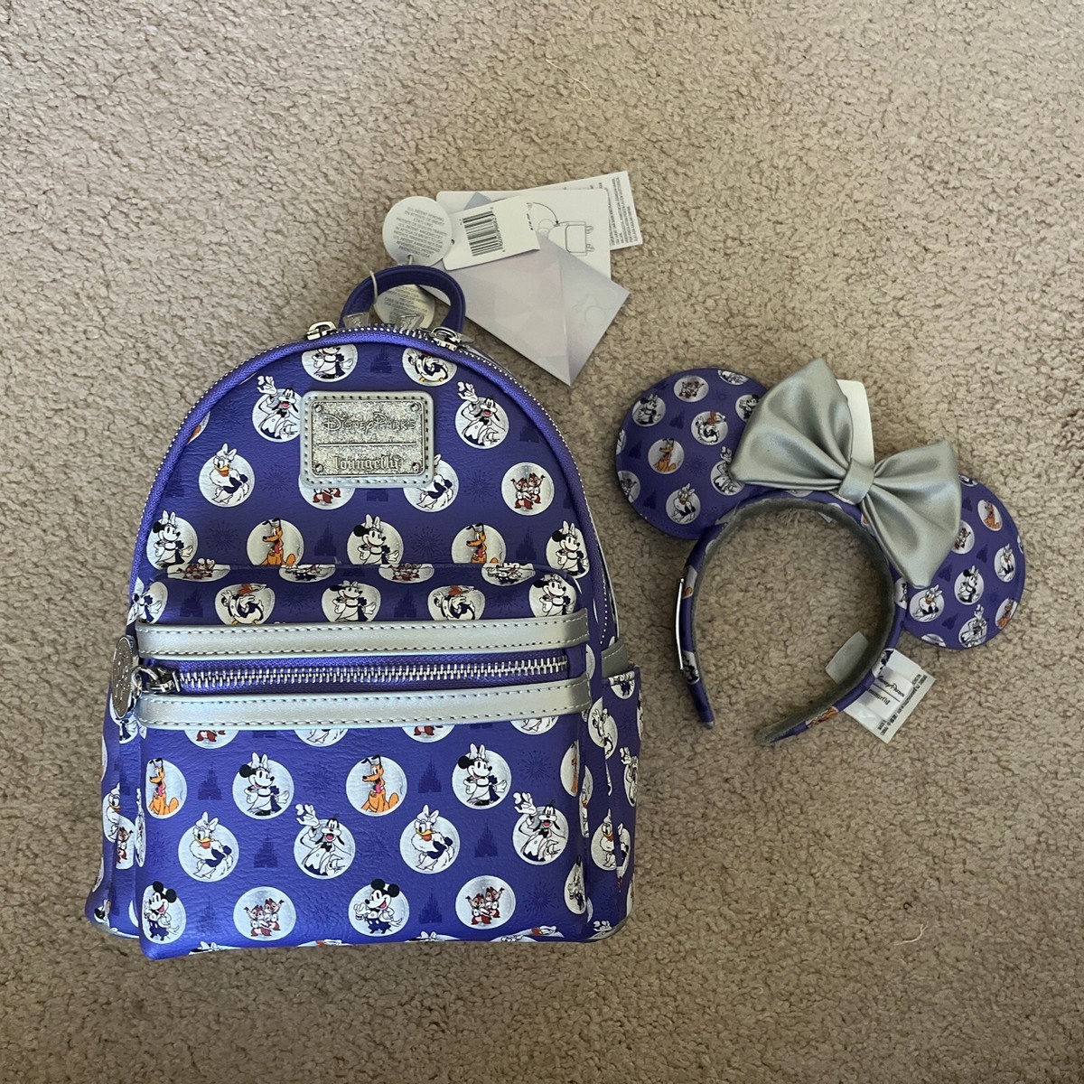 Disney Loungefly 100th Anniversary Mickey & Friends Platinum 