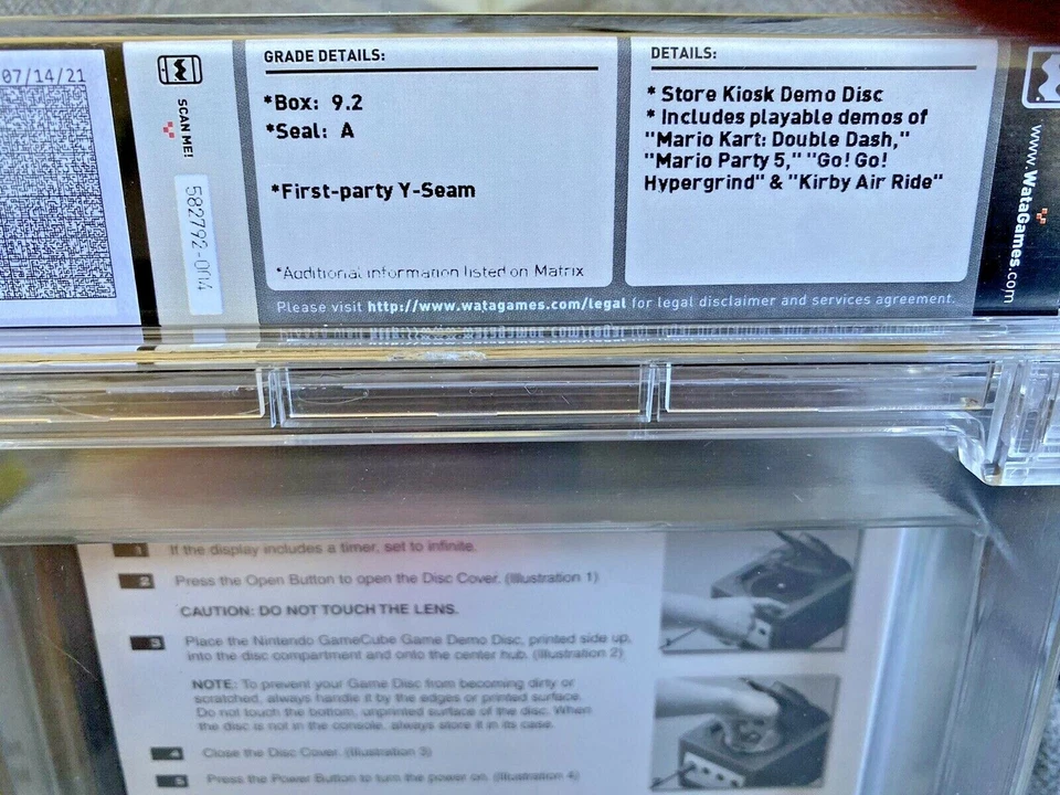 2003 Nintendo Gamecube Interactive Multi-Game Demo Disc v 13 WATA 9.2 Sealed A - Image 4 of 4